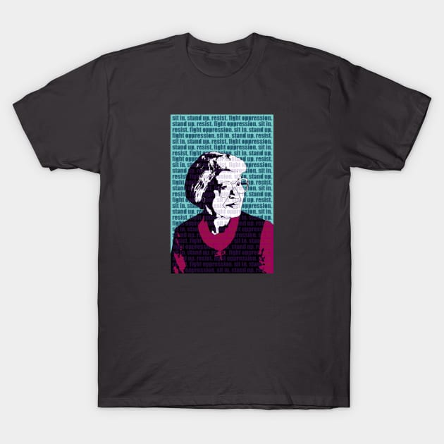 Rosa Parks Sit in Stand up Resist Fight Oppression T-Shirt by candhdesigns